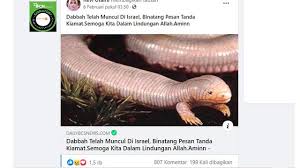 Untuk lebih mudah memahaminya, berikut ini adalah penjelasan singkat mengenai. Cek Fakta Tidak Benar Informasi Binatang Tanda Kiamat Dabbah Muncul Di Israel Cek Fakta Liputan6 Com