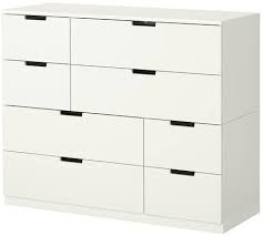 Many small drawers or a few big ones? Ikea Nordli 8 Drawer Dresser White 592 395 23 47 1 4x38 1 4 Amazon Ca Home Kitchen