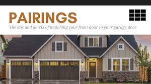 Advice on painting on metal garage doors and the best types of paint to use. The Dos And Don Ts Of Matching Your Front Door To Your Garage Door