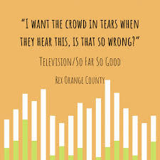 I could have made you mine. Best Friend Rex Orange County Album Cover