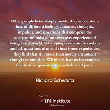 You Are The One You Ve Been Waiting For Richard Schwartz From Internal Family Systems Fb Page Internal Family Systems Different Feelings Family Structure