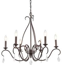 Shop from the world's largest selection and best deals for crystal french country ceiling lights & chandeliers. Laluz French Country Rusty Chandelier 5 Light Crystal Chandeliers Traditional Chandeliers By Lnclighting Llc Houzz