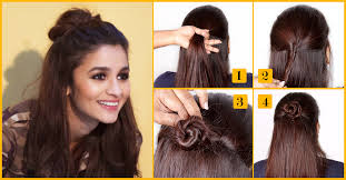 Another reason to meet halfway? How To Do A Super Easy And Fast Half Bun Hairstyle