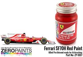 The ferrari sf70h was built by the scuderia for the 2017 f1 world championship: Ferrari Sf70h 2017 Formula One Red Paint 60ml Zp 1007 Zero Paints