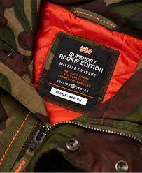 Mens - Hero Rookie Military Jacket in Outlined Camo | Superdry