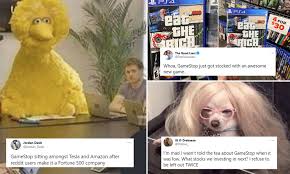 Game on!!!! said a post on reddit's wall street bets in reaction to the recent rise in shares of gamestop. Social Media Laughs At The Chaos That Ensued From The Wolves Of Reddit Daily Mail Online