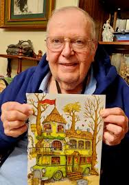 Coloring book fantasy fairy homes