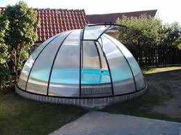 Zastreseni Bazenu Mars Kuppel Haus Hinterhof Pool Poolabdeckung