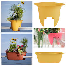 Make a deck rail planter and grow vegetables or decorative plants right outside your door. Bloem Modica Deck Rail Planter 24 Casper White 24 Overstock 30787632