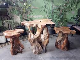 Seperti contohnya konsep minimalis yang hari ini masih pilihan. Terjual Meja Kursi Set Vintage Akar Kayu Jati Abstrak Kaskus