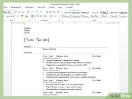 An unprofessional resume makes you look unprofessional as a job seeker and will cost you a possible interview. 4 Ways To Create A Resume In Microsoft Word Wikihow