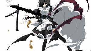 Anime Girls With Weapons HD Wallpaper | 1920x1080 | ID:47122 -  WallpaperVortex.com