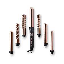 Foxybae rose gold 3 in 1 curling wand temperature control professional salon grade negative ion 4.2 out of 5 stars 16. Foxybae 7 In 1 Curling Iron Set Le Se7en Professional Black And Rose Gold Hair Curling Wand 7 Interchangeable Barrel Ceramic Hair Curler Best Titanium Wands Lcd Display For Temp Control Amazon De Beauty