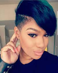 Pin By Yolanda Blue On Natural Styles In 2021 Cute Hairstyles For Short Hair Short Hair Undercut Undercut Hairstyles Women