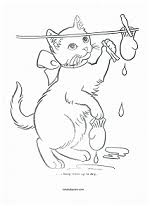 This is full page black and white printable connect the dots picture puzzle and coloring page with lost (may be, by santa) mittens.*****. Three Little Kittens Lyrics