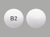 B2 Pill White Round 8mm - Pill Identifier