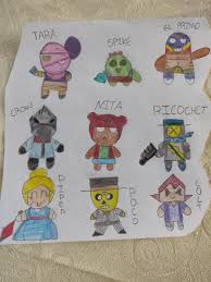 Video tutorial showing how to draw bea brawl stars skin. Brawl Stars Drawings By 10 Year Old Brawlstars