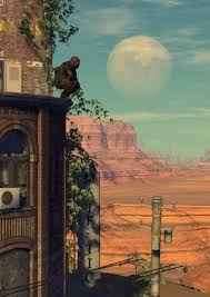 I Have A Mansion In The Post Apocalyptic World Chicken Post Apocalyptic Tumblr Post Apocalyptic Art Apocalypse Landscape Dystopian Art