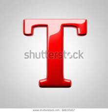 Metallic Red Letter T Uppercase 3d Stock Illustration 689155657 Stock Illustration Lettering Letter T