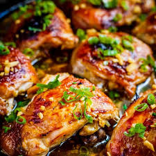 The Best Baked Pineapple Chicken Thigh Marinade Recipe Yummly Recipe Baked Pineapple Chicken Chicken Thigh Marinade Baked Chicken Thighs
