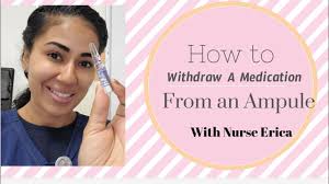 How to withdraw a medication from an Ampule