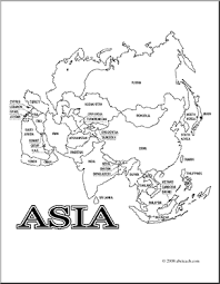 Animals coloring pages commonwealth games coloring pages & posters culture and tradition coloring pages Clip Art Asia Map Coloring Page Labeled Abcteach Asia Map Geography Map Asia Continent