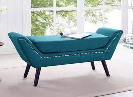 Ottomans and benches can add a lot of style and functionality to any room. 8 Gorgeous Blue Bench Ottomans For Contemporary Living Room Cute Furniture