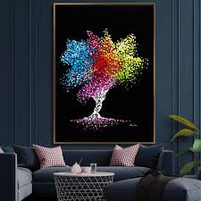 12 x 18 giclee on archival canvas, signed in hand by the acrylic oil modern abstract angel paintings | original angel palette knife oil paintings. Tree Of Life Large Acrylic Painting Original Painting For Sale Ron Deri Abstract Art
