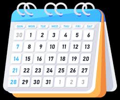 Calendario PNG para descargar gratis