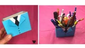 Is jouw papa best wel een snoepkont en gaat hij graag vissen? Vaderdag Knutselen Overhemd Pennenbakje Knutselen Van Karton En Papier Makkelijk Youtube