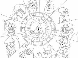 Gravity Falls Wheel Character Symbols Gravity Falls Characters Gravity Falls Book Gravity Falls Art