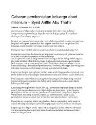 Dalam usaha ini, pelbagai ilmu dan maklumat diperlukan. Doc Cabaran Pembentukan Keluarga Abad Milenium Syed Ariffin Abu Thahir Sharvienraaj Velukumaran Academia Edu