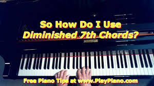 How To Use Diminished 7th Chords Piano Lessons For Adults