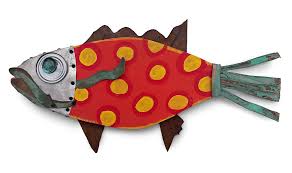 Fantasy Fish Wall Art Orange Roughy Fish Wall Art Fish Art Fish Wall Decor