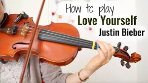 Love Yourself Justin Bieber How To Play Easy Violin Tutorial Violin Violin Tutorial Violin Lessons