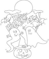 Felice Halloween Con I Mostri Disegni Da Colorare Disegni Di Halloween Disegni Da Colorare Disegni