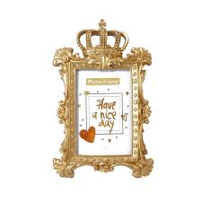 Crown moldings are one of the architectural features that can really add value to your home. Home Garden Us Vintage Gold Resin Picture Photo Frame Baroque Crown Home Decor Luxury Style Frames Adsmoh Org Ng