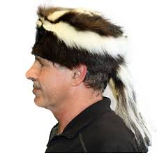 Buy Glacier Wear Skunk Fur Davy Crockett Hat- Hts1785 Online in India