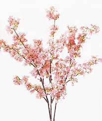 Amazon Com Ahvoler 39 Inch Artificial Cherry Blossom Branches Flowers Silk Peach Flowers Arrangement Cherry Blossom Flowers Cherry Blossom Branch Fake Flowers