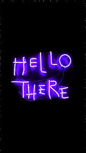 Hello Darkness My Old Friend Purple Aesthetic Neon Wallpaper Violet Aesthetic