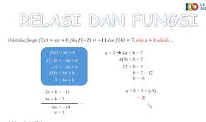 Jika suatu fungsi f(x)=x+2 dan g(x)=x+5 maka (fog) (1). Fungsi F Dinyatakan Dengan Rumus F X Ax B Jika F 4 19