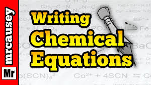 how to write chemical equations