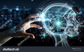 Businesswoman On Blurred Background Using Digital Artificial Intelligence Interface 3d Renderingbackground Blurred Background Graphics Design Ideas Background