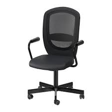 Flintan Nominell Black Office Chair With Armrests Ikea Ikea Office Chair Office Chair Swivel Chair