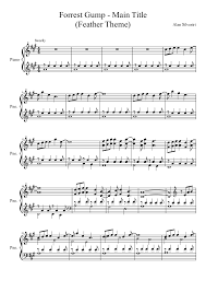 Can You Feel The Love Tonight Piano Sheet Music Musescore Forrest Gump On Musescore Com Aka Feather Theme