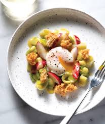 All eggs were standard grocery store large sized eggs cooked straight from the refrigerator. Sous Vide Poached Egg Salad With Leeks And Mustard Vinaigrette Sous Vide Magazine