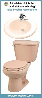 toilets & sinks in 10 retro colors from