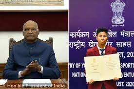 Boxer lovlina borgohain on monday said that it was an honour for her to be nominated for the prestigious arjuna award by the boxing federation of india (bfi). President Kovind Virtually Presents Arjuna Award To Lovlina Borgohain North East Live
