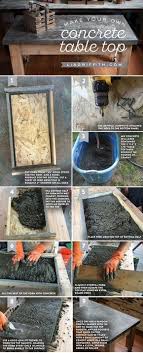 15 Easy Diy Tables You Can Build Yourself With Images Concrete Diy Concrete Table Top Woodworking Projects Diy