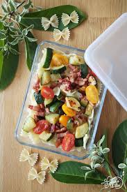 Lunch Box Pates Courgettes Lardons Et Tomates Courgette Lardon Repas Midi Pates Courgettes